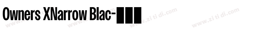 Owners XNarrow Blac字体转换 Owners XNarrow Blac字体转换